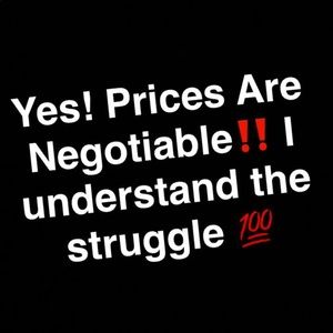 Prices Are Negotiable🤗‼️